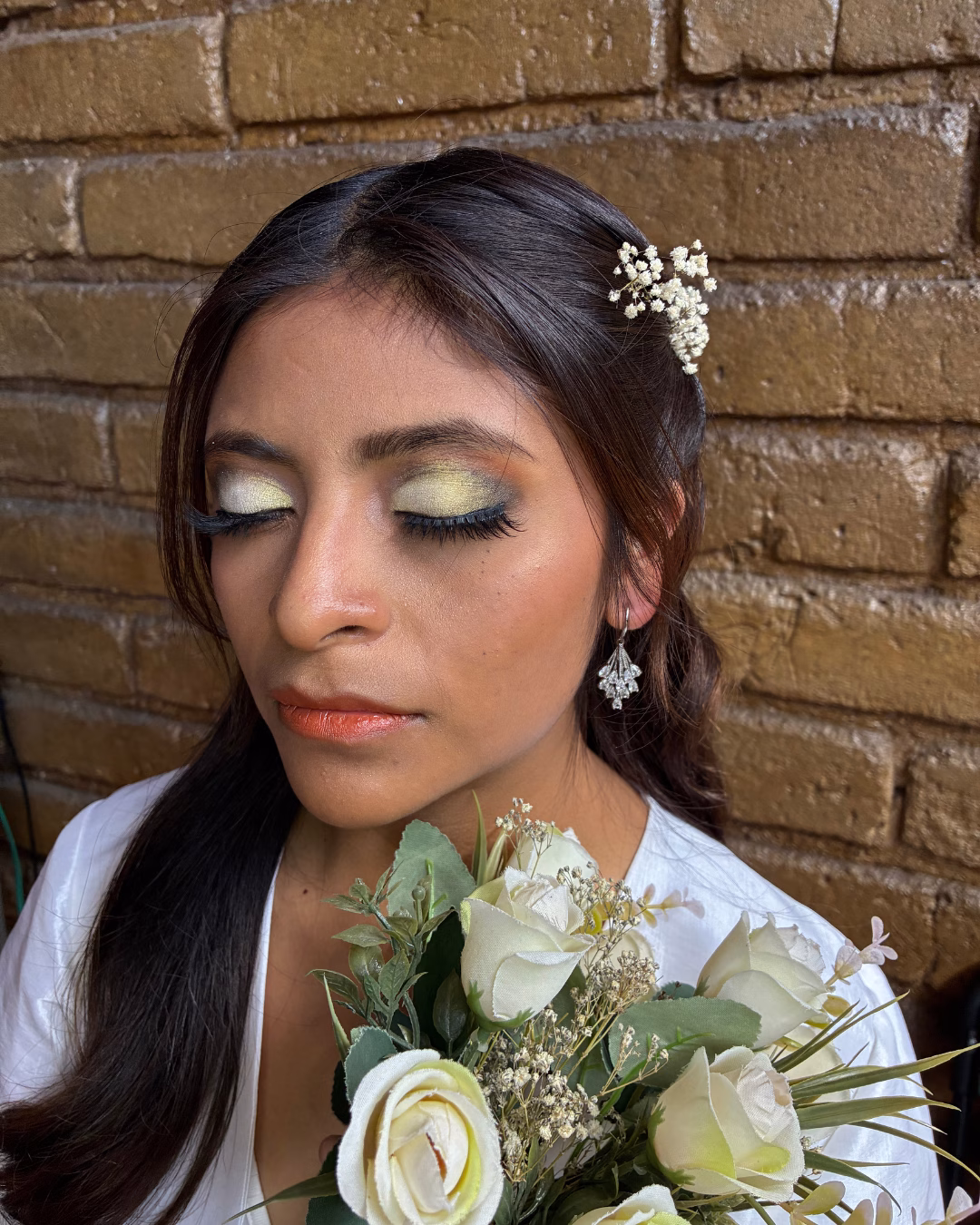 Resultado de alumna del curso de maquillaje profesional en J&P Cosmetics Toluca