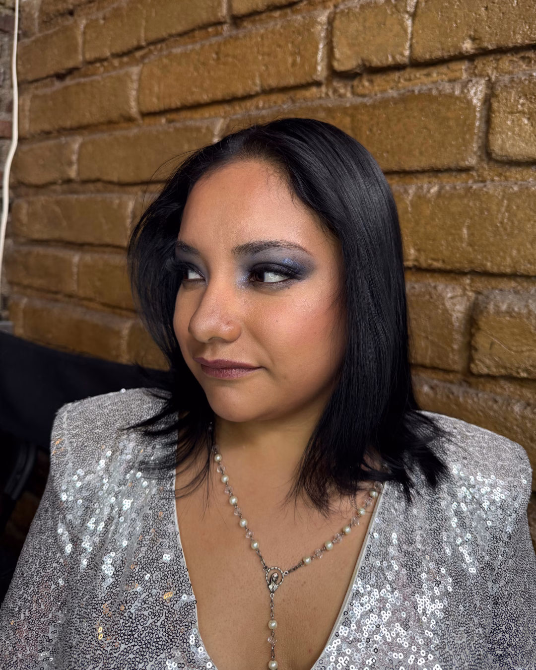 Resultado de alumna del curso de maquillaje profesional en J&P Cosmetics Toluca